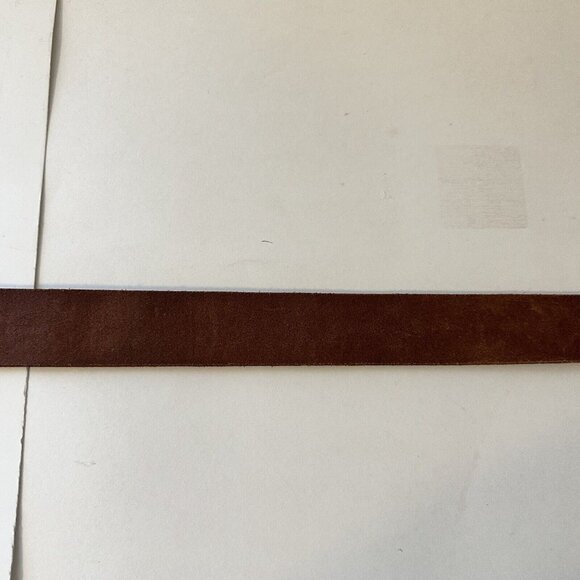 Levi Straus Signature Belt Women Size Large Brown Leather Buckle Studs 34 in - Picture 8 of 10